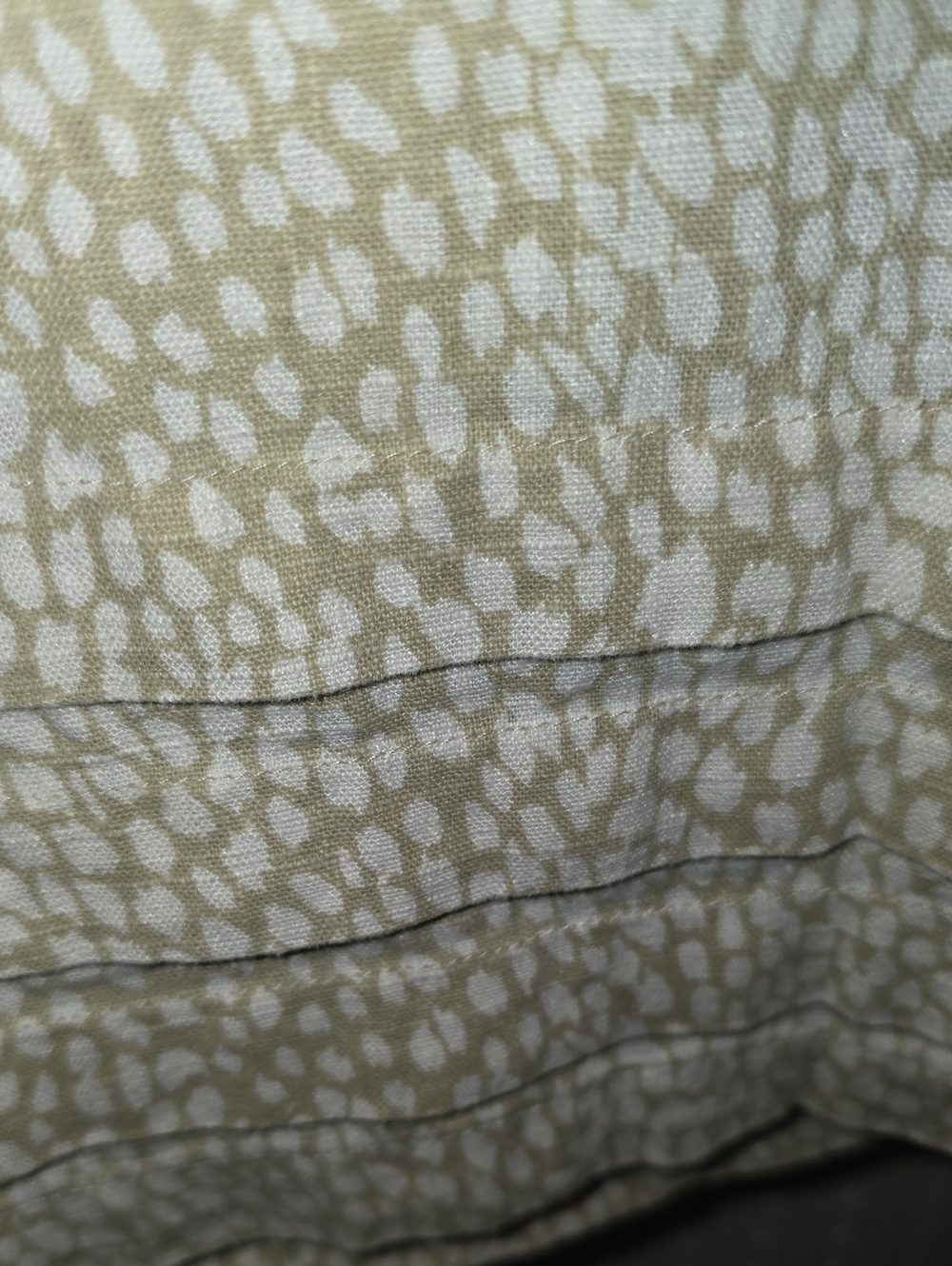 Nicole Miller Original Linen Blend Mini shift Cream Patterned Dress Small - Picture 5 of 7